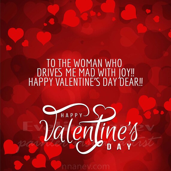 Happy Valentines Greeting Printable Cardsvalentine Etsy