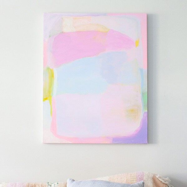 Abstract Painting, Colorful Art, Modern Wall Art, Pastel Wall Decor, Abstract Modern Art, Pastel Art