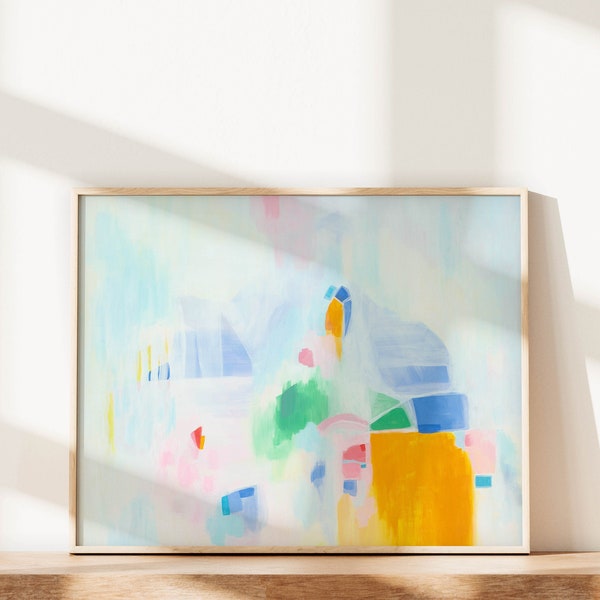 Pastel Abstract Art Etsy