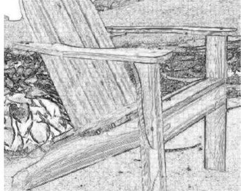 SKULL CHAIR PATTERN plans onlyadirondack chair