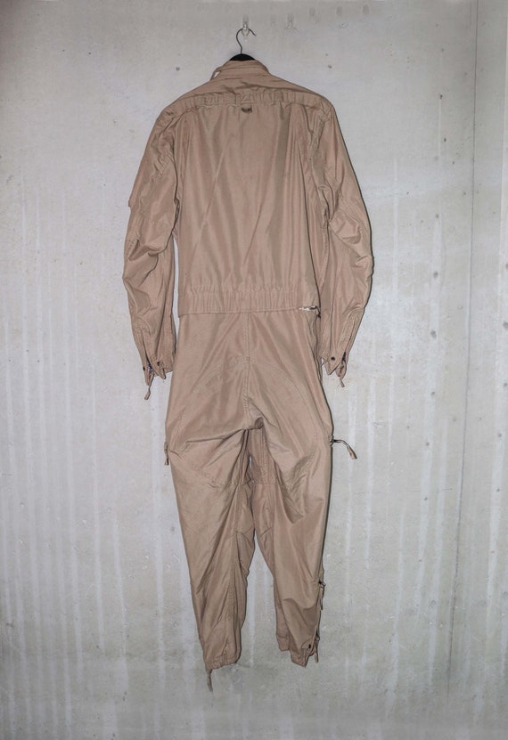 Vintage Tan Flightsuit, Men’s Medium/LG // Beige … - image 7