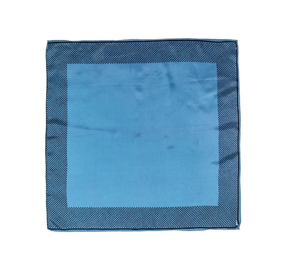 Vintage Blue Polka Dot Scarf // Baby Blue Scarf /… - image 2