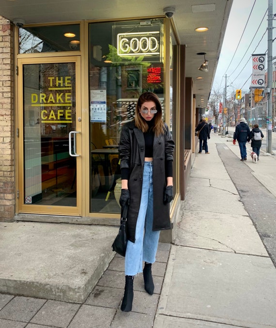 ジャケット・アウター THEREDTHREAD leather jacket long Amazon.com: Tyler Durden Costume - Black Leather Jacket Men