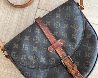 Vintage Louis Vuitton Monogrammed Shoulder Bag // Cross Body Bag // Designer Hand Bag