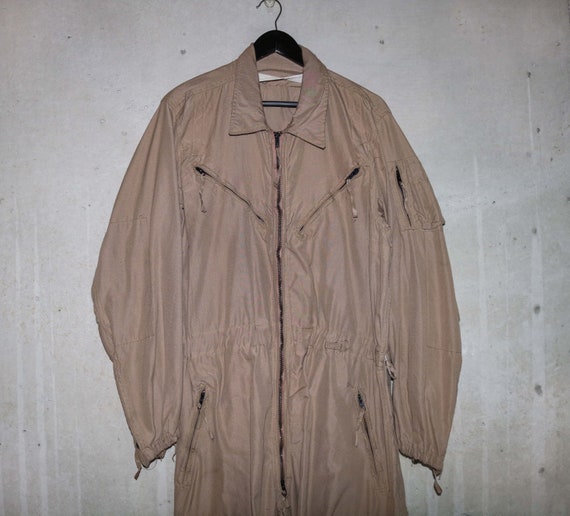 Vintage Tan Flightsuit, Men’s Medium/LG // Beige … - image 5