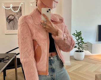 MIDCENTURY Honey Coloured Real MINK FUR Vintage Coat MIDCENTURY Honey Coloured Real MINK FUR Vintage Coat