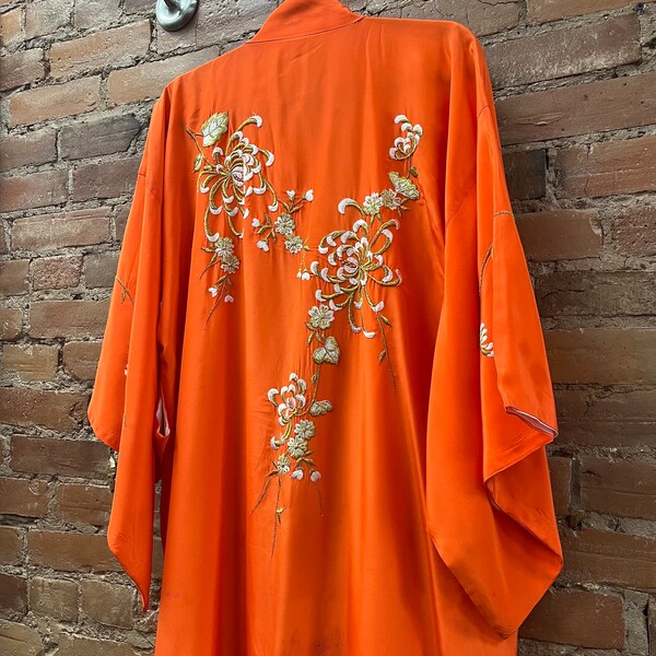 Embroidered Kimono Etsy