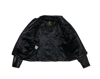 ジャケット・アウター TK JAPANESE NEO GRANGE Y2K RIDERS JACKET Vintage Y2K Leather Biker Jacket, Size 9/10 // Small Leather