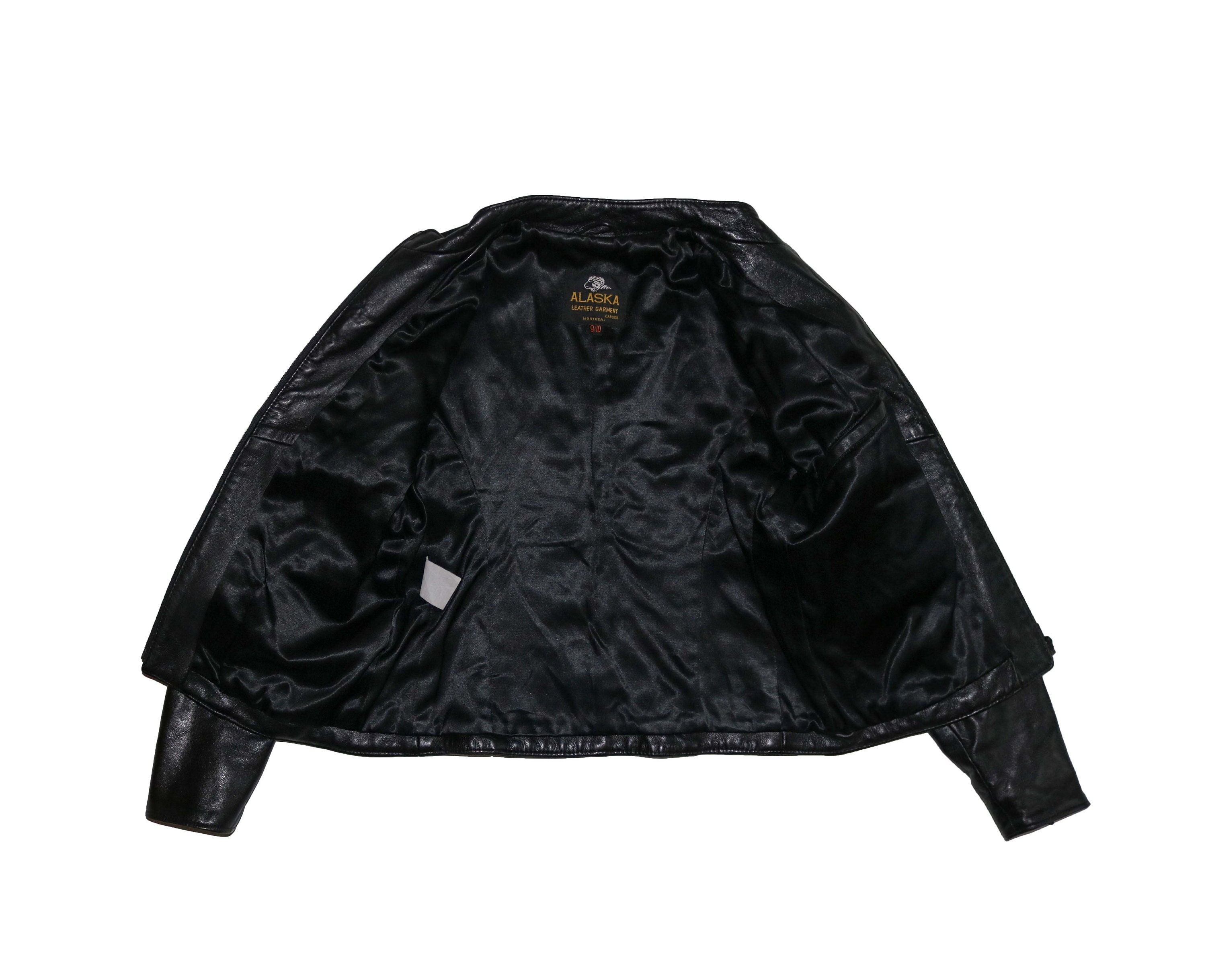 Vintage Y2K Leather Biker Jacket, Size 9/10 // Small Leather Vintage Y2K Leather Biker Jacket, Size 9/10 // Small Leather