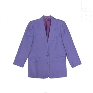 Vintage Pale Purple Blazer, size 13, Medium // Oversized Blazer // Menswear Fit // Boxy Jacket //