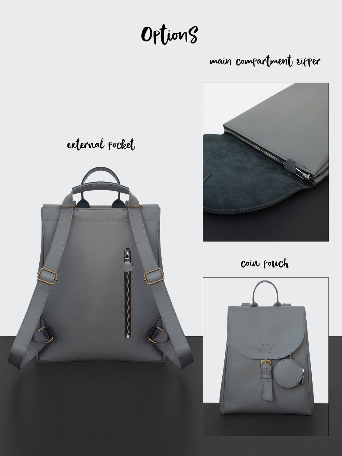 Convertible backpack purse 2in1 leather backpack and Etsy