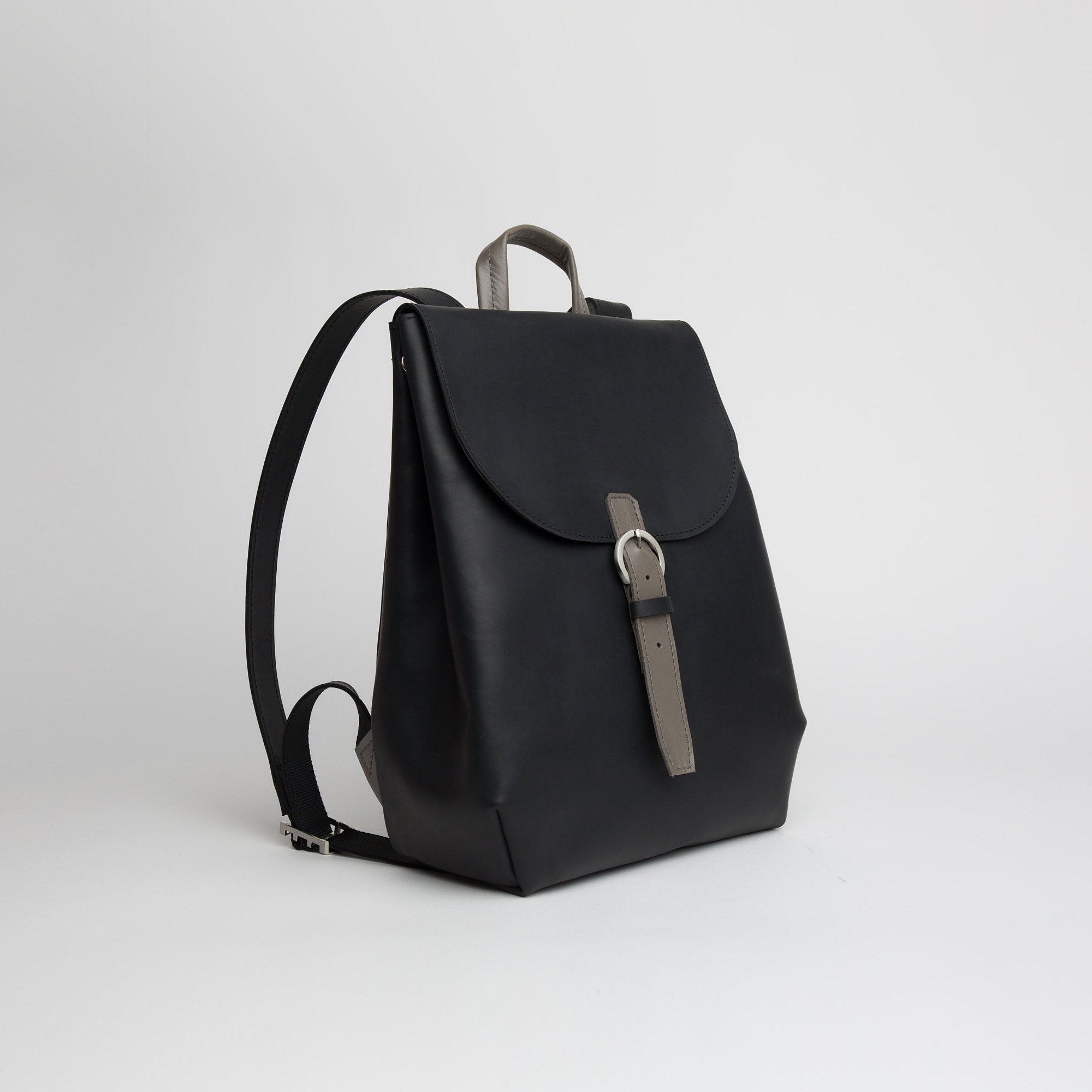 Laptop leather backpack fits macbook air pro 13 brown Etsy