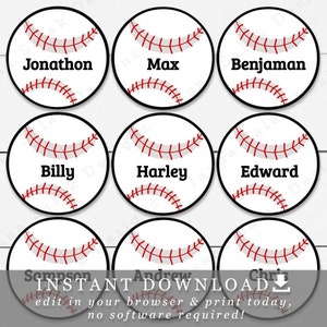 4 Water Polo Balls Tags Toppers With Editable Names and Numbers DIY Template Printable