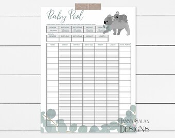 Baby Pool Game Etsy