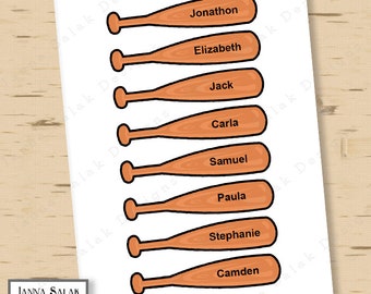 softball printable etsy