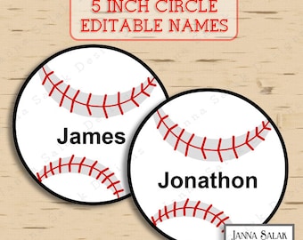 baseball tags name pdf editable