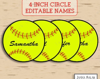 softball printable etsy