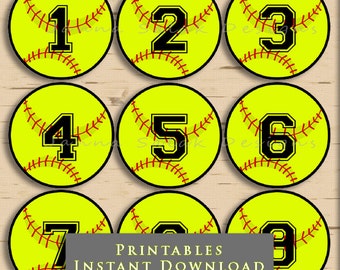 softball printable etsy