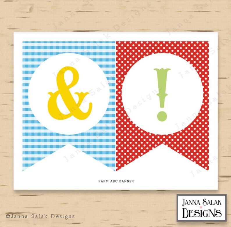 Printable Farm Birthday Party Banner Happy Birthday Plus - Etsy