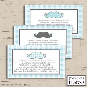 Little Man Buch Anfrage SOFORTIGER DOWNLOAD Druckbare Bücher für Baby Shower Blau und Grau DIY LM001