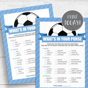 What&#39;s in Your Purse? Game Printable - Baby Shower INSTANT DOWNLOAD SCB01