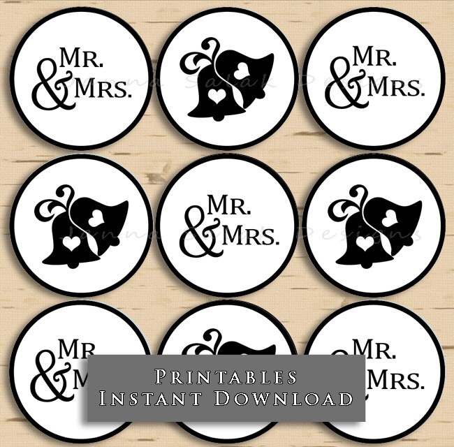 Wedding Cupcake Toppers Printable Lupon gov ph