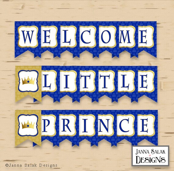little prince baby shower banner
