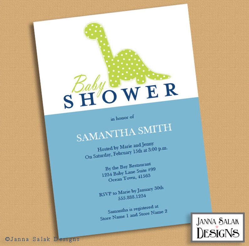 Printable Dinosaur Theme Baby Shower Invitation Dino Blue And Etsy Printable Dinosaur Theme Baby Shower Invitation Dino Blue And Etsy
