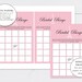 Paris Bridal Shower Games Package 8 Printable Games Pink and Black DIY INSTANT DOWNLOAD Pdf PA02 ...