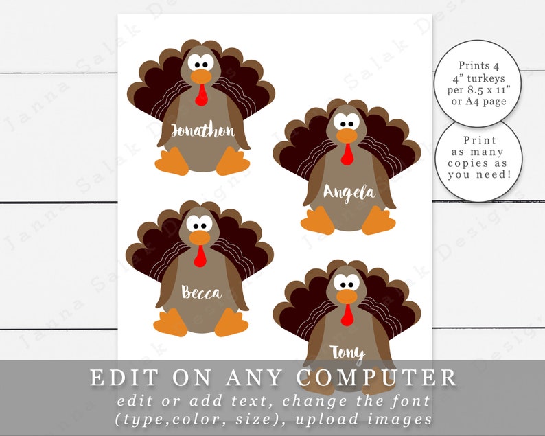 4-turkey-name-tags-with-editable-text-diy-printable-etsy
