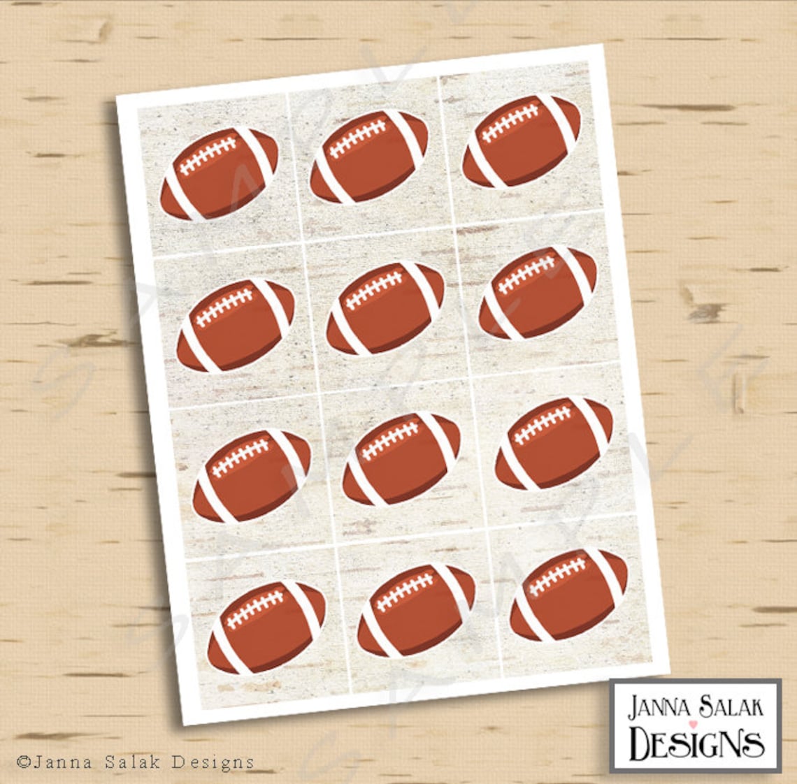 2-5-football-printable-cupcake-toppers-or-tags-rustic-etsy