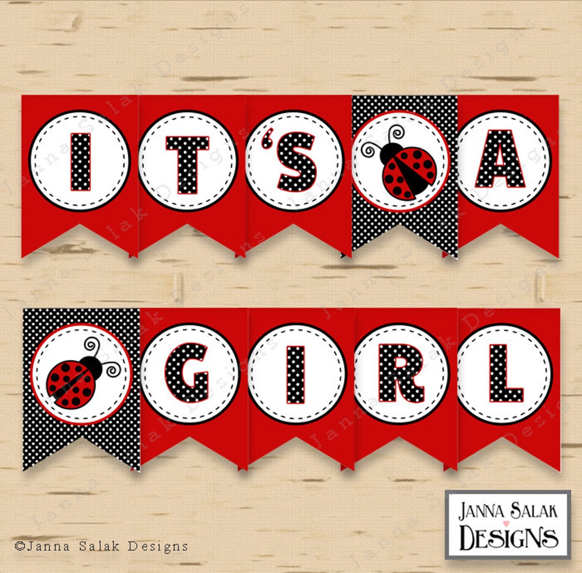 Printable Ladybug Baby Shower Party Package INSTANT DOWNLOAD | Etsy