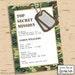 Printable Camouflage / Camo Birthday Party 5x7 Paper Invitation Invite ...