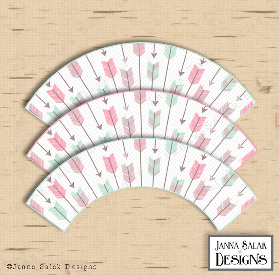 Tribal Girl Baby Shower Printable Party Package Mint and Pink | Etsy