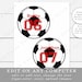 5 Soccer Balls With Editable Names and Numbers (Instant Download) - Etsy