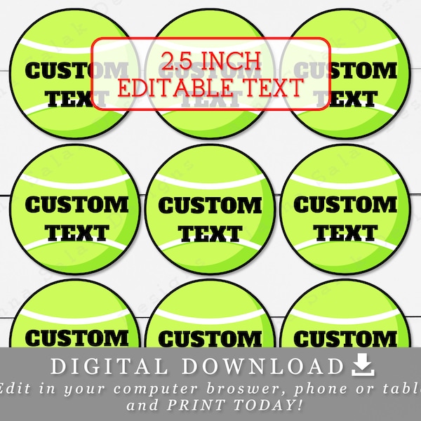 Custom Tennis Ball Bulk Etsy
