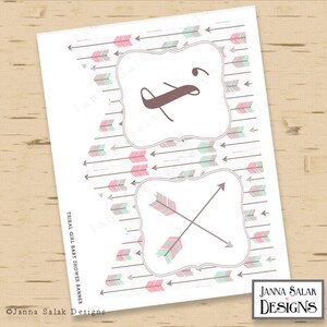 Tribal Girl Baby Shower Printable Party Package Mint and Pink Boho ...