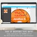 10" Basketball With Editable Team Name Player Names and Numbers Banner ...
