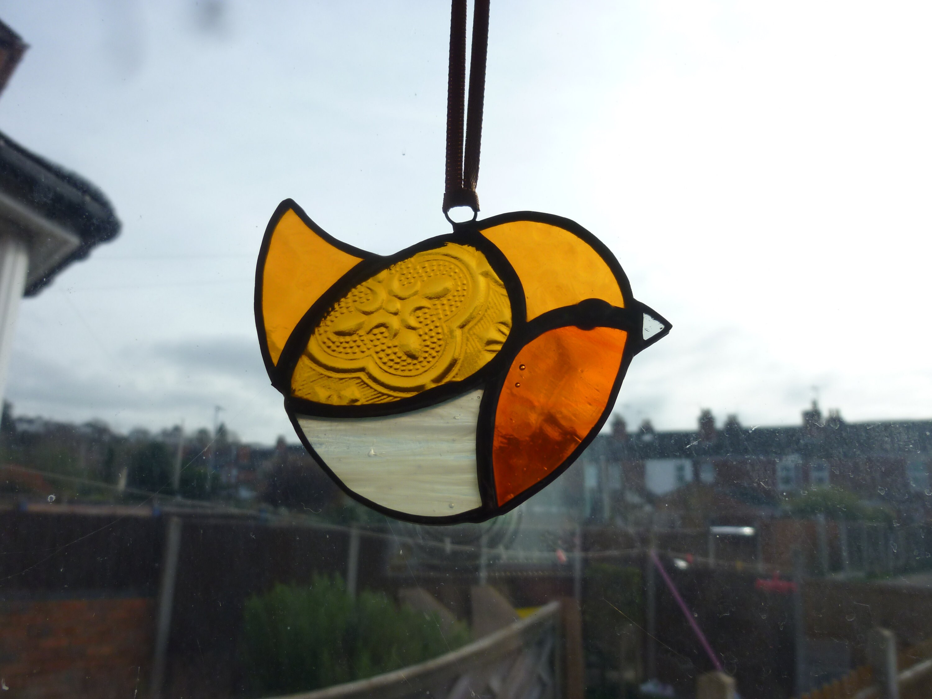 Stained Glass Robin Suncatcher c.bird Suncatcher.robin. Etsy