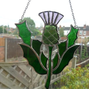 Scottish thistle ornament.Thistle Suncatcher.