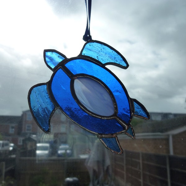 Stained galss Turtle suncatcher, turtle suncatcher