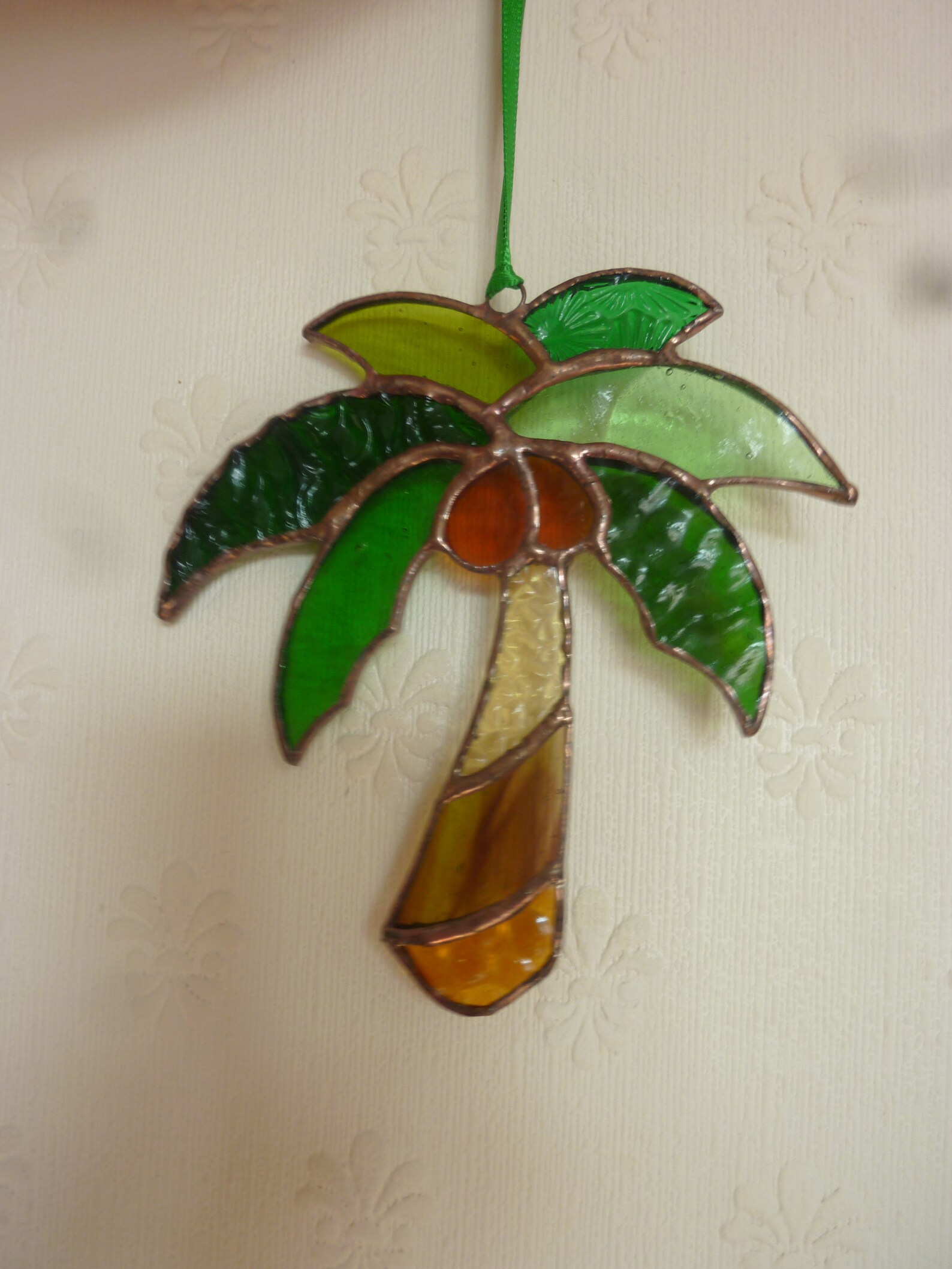 Stained Glass Palm tree suncatcherPalm tree. Etsy
