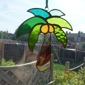 Stained Glass Palm tree suncatcher,Palm tree.