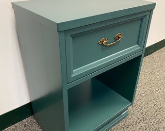 Green Nightstand Etsy