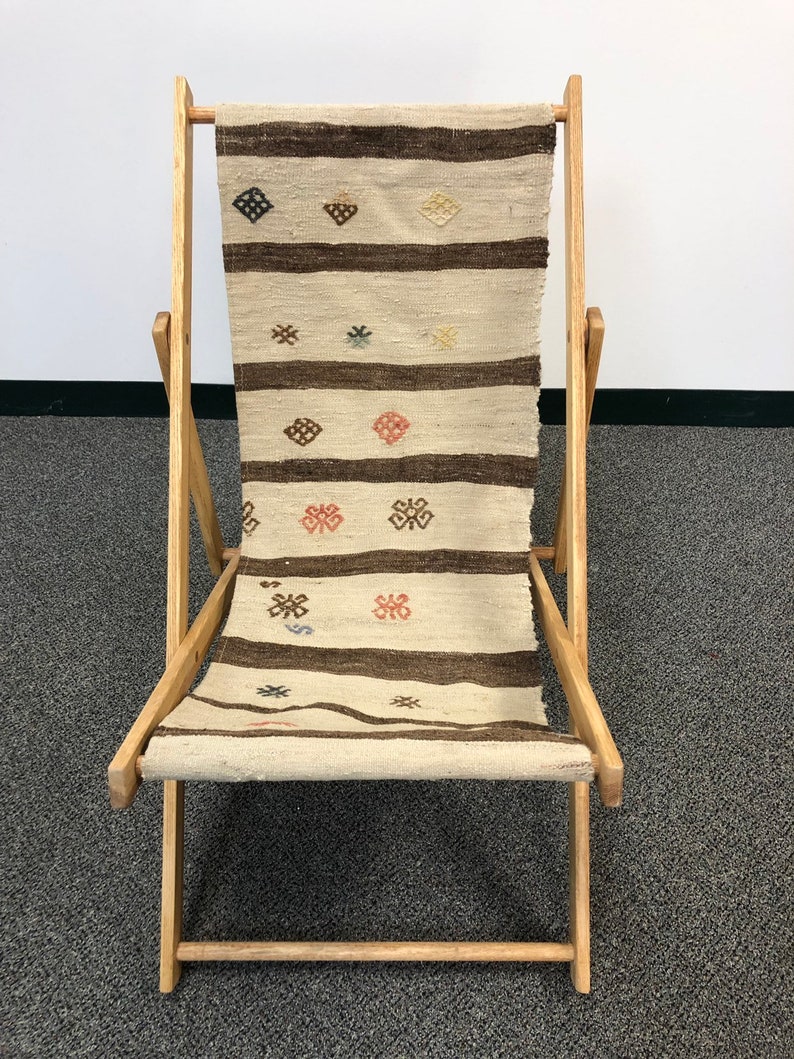 Handmade Wood Folding Deck Chair Etsy