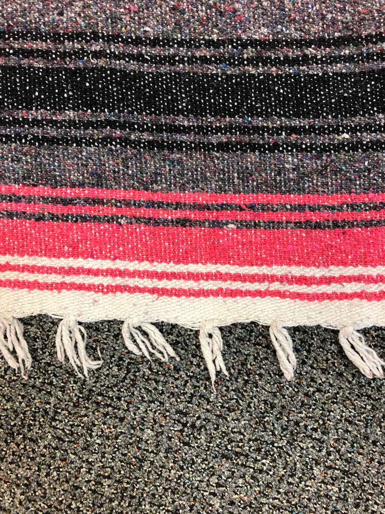 Falsa Blanket in Pink with Geometric Pattern Etsy