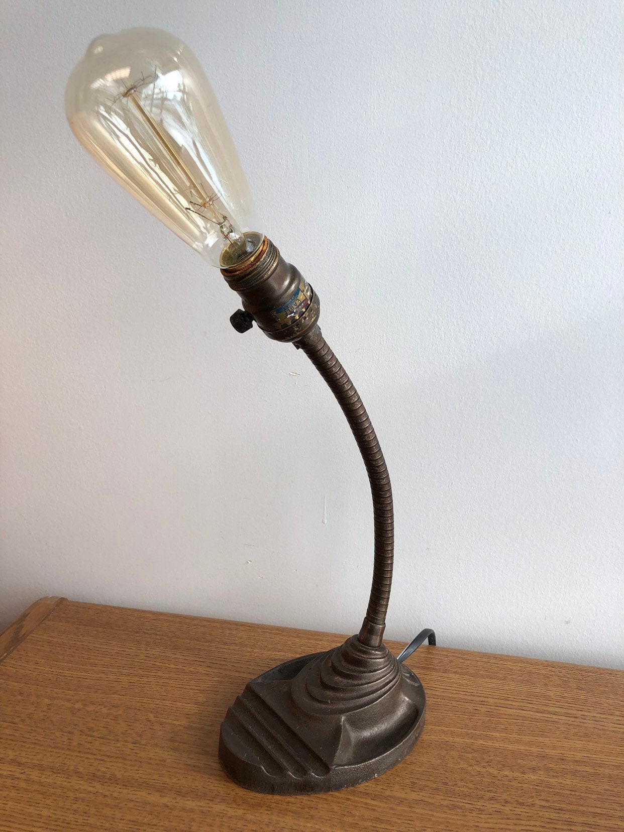 Industrial Iron Swivel Desk Lamp