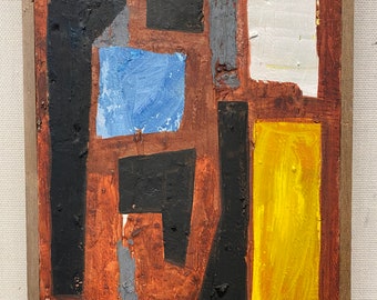 Original Abstract Expressionist Mixed Media Painting Signé par l'artiste Erik Hoff