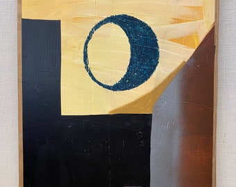 Original abstrakte expressionistische Mixed Media Malerei signiert von Künstler Erik Hoff