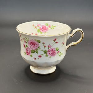 Avon 1974 Pink Roses Teacup | 1974 Avon | English Fine China | Fine China | 11th Hour Treasures | Bridal Gift | Vintage fine china |
